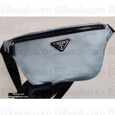 Prada Re-Nylon and Saffiano Leather Belt Bag 2VL033 Light Blue 2020