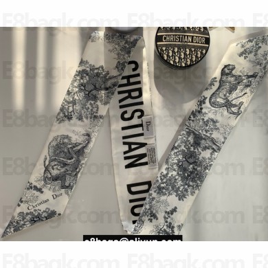 Dior Silk Twill Mitzah Scarf 6x106cm 19 2020