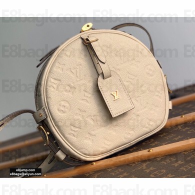 Louis Vuitton Monogram Empreinte Boite Chapeau Souple MM Bag M45276 Creme 2020
