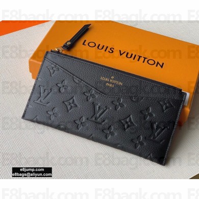 Louis Vuitton Monogram Empreinte Pochette Mélanie BB Pouch Clutch Bag M68712 Black 2020