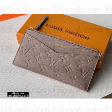 Louis Vuitton Monogram Empreinte Pochette Mélanie BB Pouch Clutch Bag M68714 Tourterelle Beige 2020