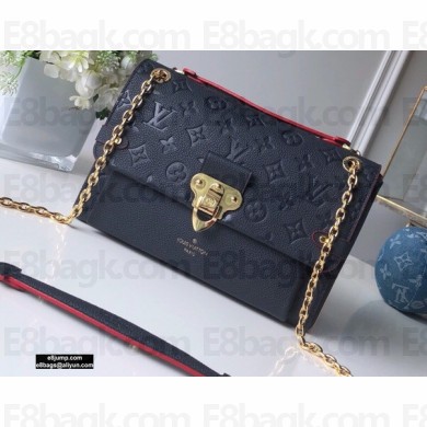 Louis Vuitton Monogram Empreinte Vavin PM Bag M52271 Marine Rouge