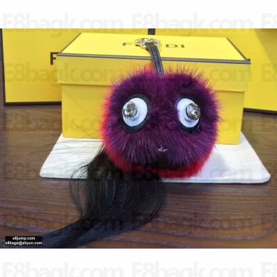 Fendi Fur Owl Bird Bag Bugs Charm 03
