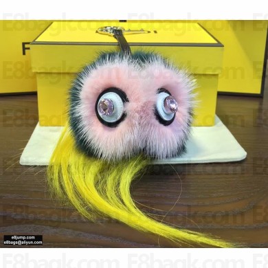 Fendi Fur Owl Bird Bag Bugs Charm 04