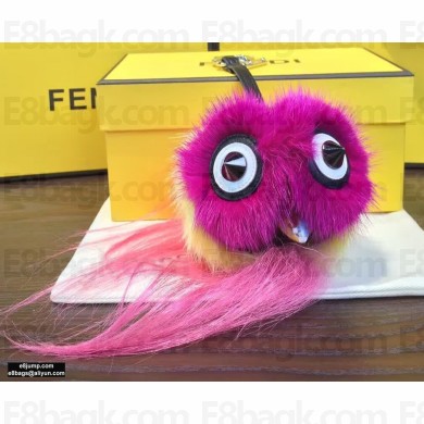 Fendi Fur Owl Bird Bag Bugs Charm 10