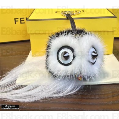 Fendi Fur Owl Bird Bag Bugs Charm 11