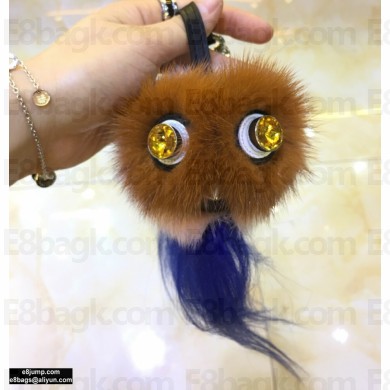 Fendi Fur Owl Bird Bag Bugs Charm 14
