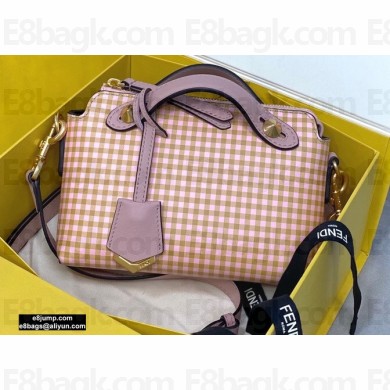 Fendi Check-print By The Way Mini Boston Bag Beige 2020
