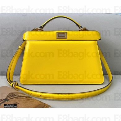 Fendi Iconic Peekaboo ISEEU East-West Bag Yellow 2020