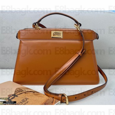 Fendi Iconic Peekaboo ISEEU East-West Bag Brown 2020