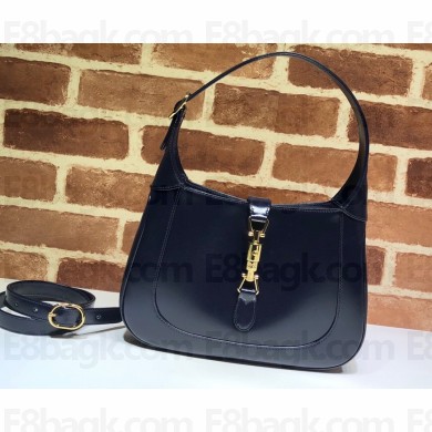Gucci Jackie 1961 Small Hobo Bag 636709 Leather Dark Blue 2020
