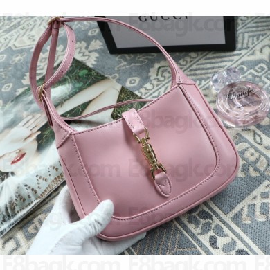 Gucci Jackie 1961 Mini Hobo Bag 637091 Leather Pink 2020