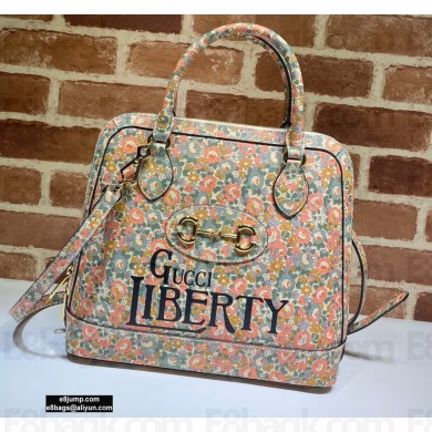 Gucci Horsebit 1955 Top Handle Bag 620850 Floral Print Liberty London 2020