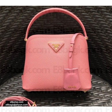 Prada Micro Saffiano Leather Matinée Bag 1BA286 Pink 2020