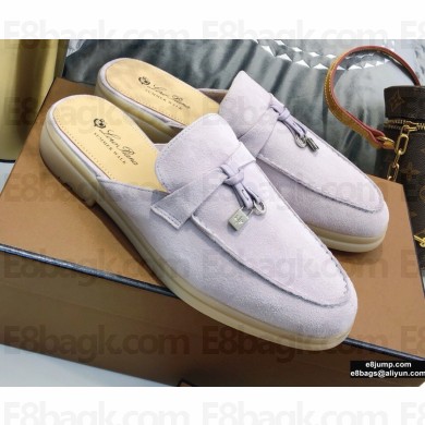 Loro Piana Suede Babouche Charms Walk Moccasin 12