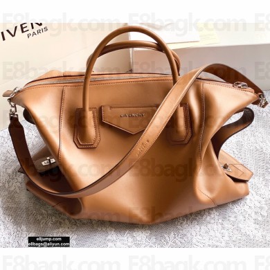Givenchy Medium Antigona Soft Bag in Smooth Leather Brown 2020
