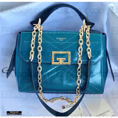 Givenchy ID Small Bag in Aged Leather Blue 2020