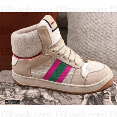 Gucci Web Screener High-top Sneakers 02 2020