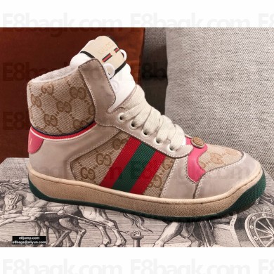 Gucci Web Screener High-top Sneakers 07 2020