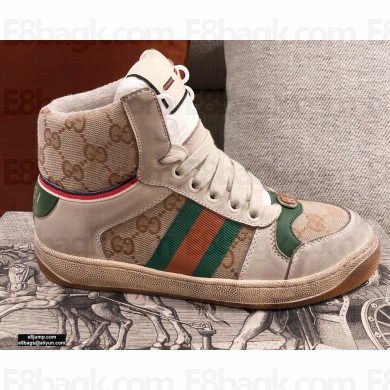 Gucci Web Screener High-top Sneakers 08 2020