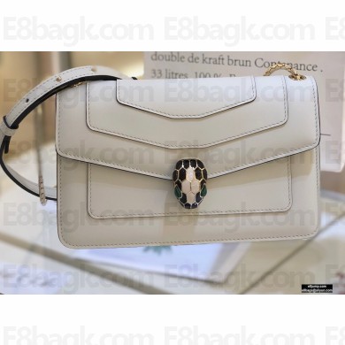 Bvlgari Serpenti Forever Crossbody ‎Bag 22.5cm White
