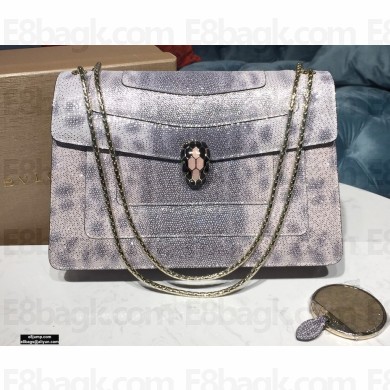 Bvlgari Serpenti Forever Crossbody Bag 27cm Karung Snake Pattern