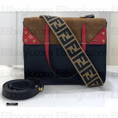 Fendi Flip Regular Medium Tote Bag Black
