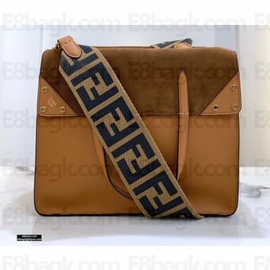 Fendi Flip Large Tote Bag Brown