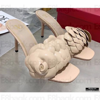 Valentino Heel 9cm Atelier Shoes 03 Rose Edition Slides Sandals Beige 2021