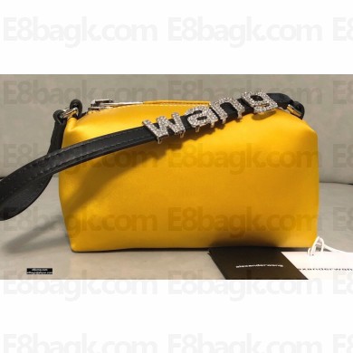 Alexander Wang Heiress Satin Pouch Bag Yellow