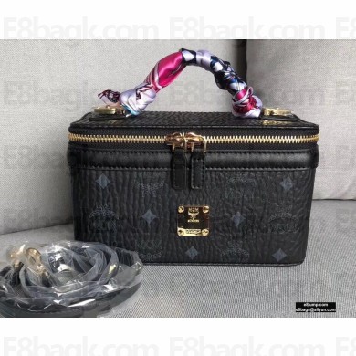 MCM Visetos Rockstar Vanity Case Bag Black