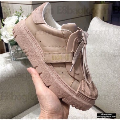 Dior Rubber and Calfskin Dior-ID Sneakers Nude 2021