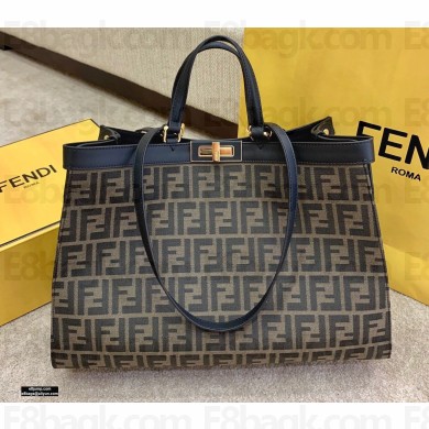 Fendi Medium Peekaboo X-Tote Shopper Bag FF Fabric 2020