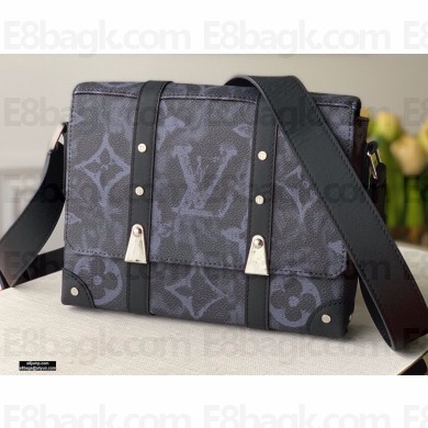 Louis Vuitton Monogram Pastel Noir Canvas Trunk Messenger Bag M57271 2021