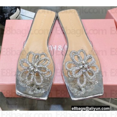 Mach & Mach Crystal Flower Slides PVC 01 2022