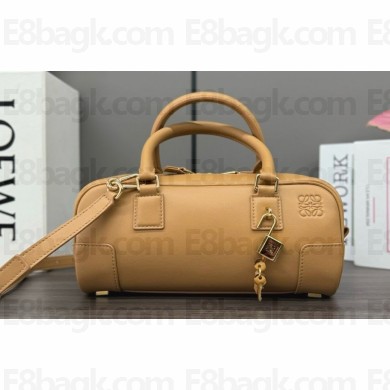 LOEWE amazona 23 cropped bag in nappa calfskin beige  2024