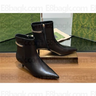 GUCCI  Signoria ankle boots heel 4.5 black 2024