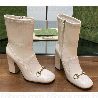 GUCCI Women's Horsebit ankle bootie heel 9.5cm 2024 