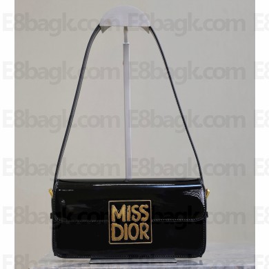 Miss Dior Flap Bag  Calfskin black 2024