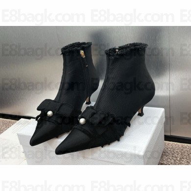  Dior Adiorable ankle boots black tassels heel 3cm 2024
