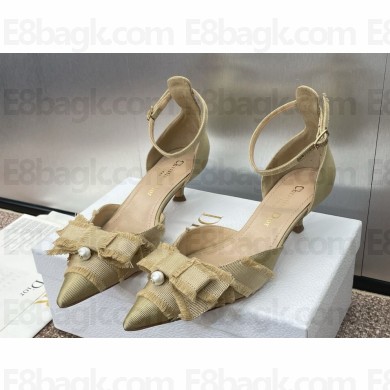  Dior Adiorable gold tassels sandal heel 3cm 2024
