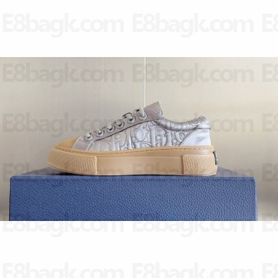 DIOR AND STONE ISLAND B33 Sneaker blue Dyed cotton with Dior Oblique motif 2024