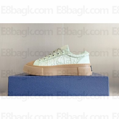DIOR AND STONE ISLAND B33 Sneaker light green  Dyed cotton with Dior Oblique motif 2024