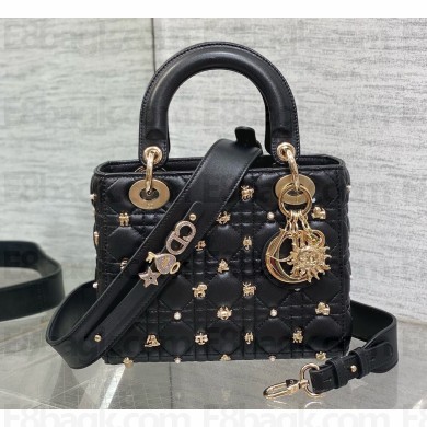 Sac Lady Dior My ABCDior Small black 2024
