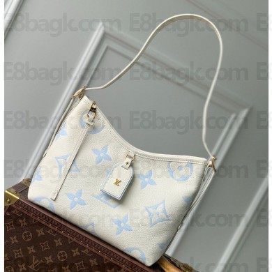 Louis Vuitton BICOLOR Monogram Empreinte CarryAll PM Bag M24141 blue 2024