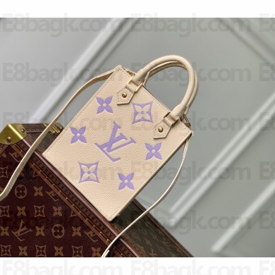 Louis Vuitton Monogram Vernis Petit Sac Plat Bag M81416 creamy/purple 2024