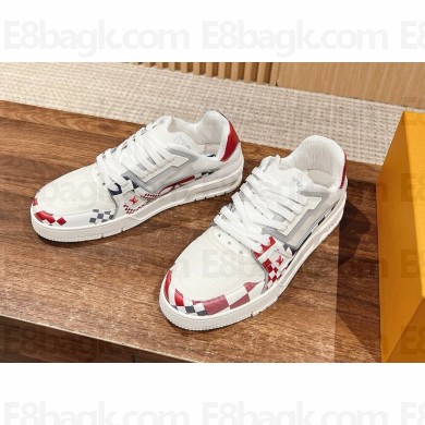 Louis Vuitton LV Trainer Men Sneakers white/red 2024