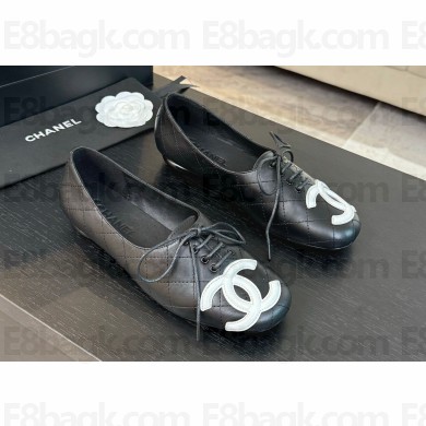 Chanel  Cambon leather ballet flats black 2024