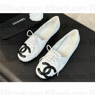 Chanel  Cambon leather ballet flats White 2024