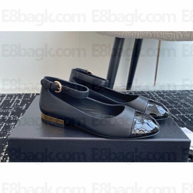 Chanel 24C Mary Jane / Ballet Shoes leather black 2024